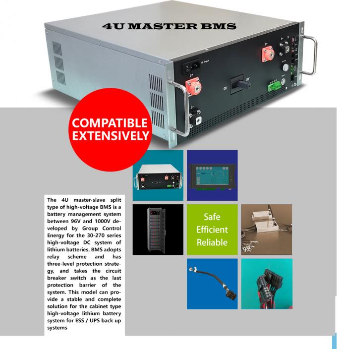 144V/45S high voltage BMS(HV BMS) 160 Amp 4U Battery Management System ...