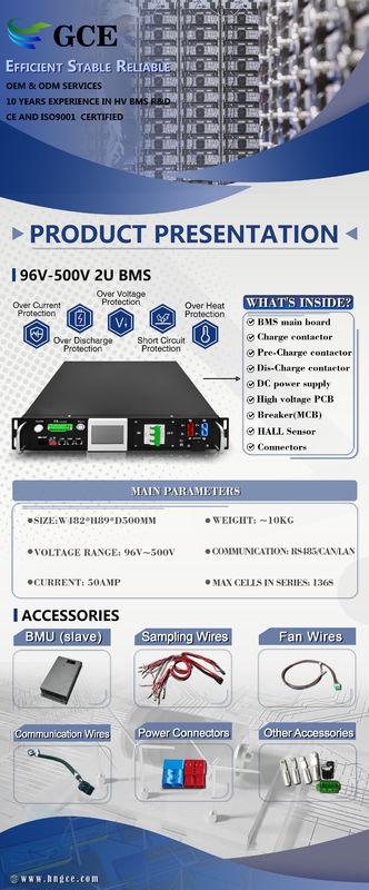 18kgs High Voltage Battery Management System With CAN/RS485 ...