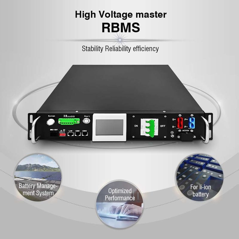 144V/45S high voltage BMS(HV BMS) 50 Amp 2U Battery Management System ...