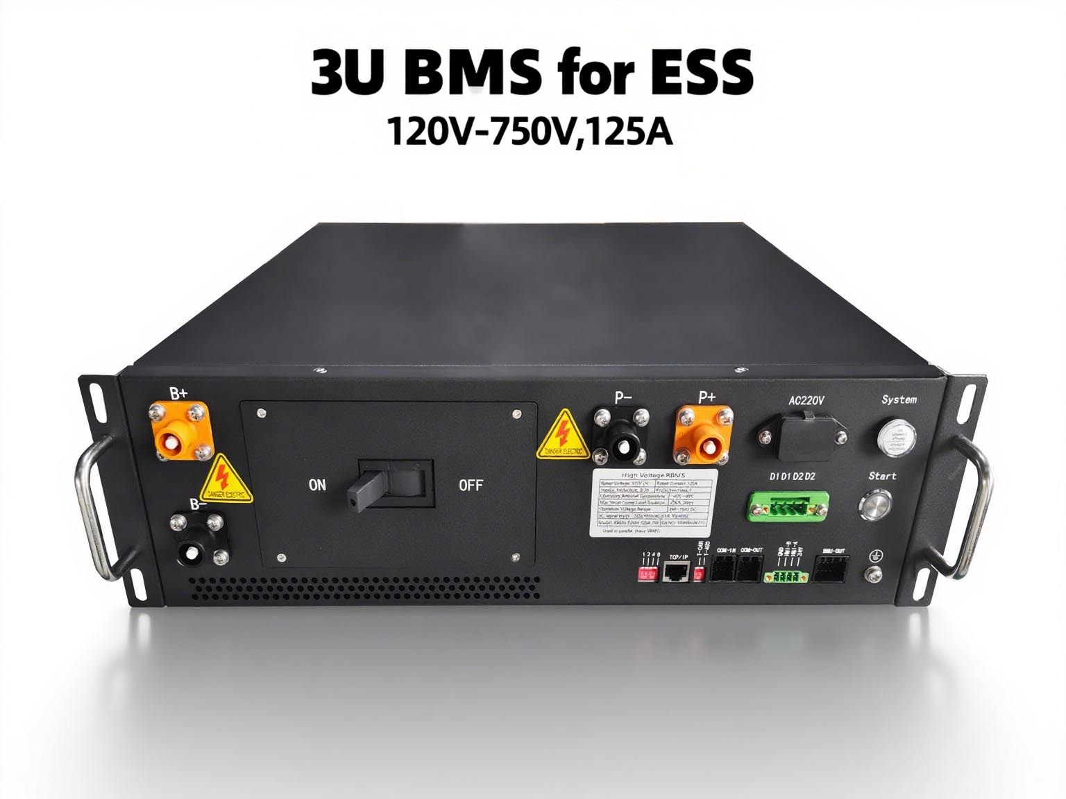 GCE BMS Battery Management System 64S 204.8V 125A With 16S BMU for ESS