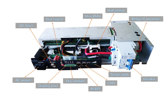 GCE High Voltage BMS AC/DC Dual Power Supply Lithium Battery Packer With Master And Slave All In One BMS