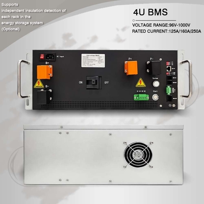 160S Battery Energy Storage System , 512V 160A Lithium Battery Management System Bms