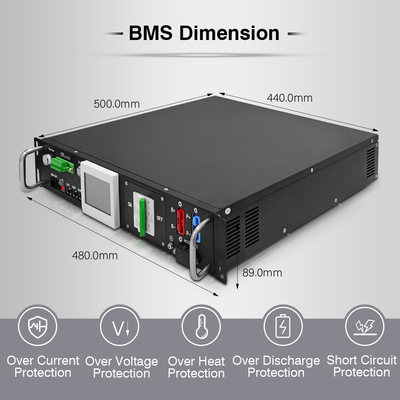 RS485 Lithium Battery Management System Bms 90S 288V 50A With 12S 15S 16S 24S BMU
