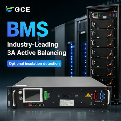 GCE 3U 96S 112S 128S 160S 307.2V 409.6V 512V  High Voltage Rack Battery Management System 260-600V 100A/125A for ESS, UPS, Microgrid & Industrial Energy Storage
