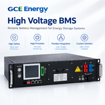 GCE  GCE Energy BMS High Voltage BMS  128S 409.6v 125A Lifepo4 Battery High Voltage Bms Battery Management System with CAN RS485  Optimized for ESS BMS Bess